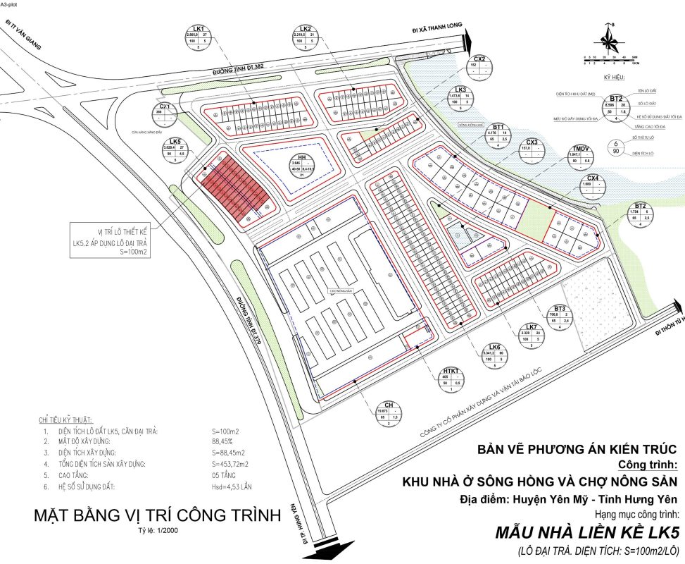 Vị trí Lô Shophouse Sông Hồng Diamond  City - mặt tiền 5m